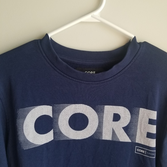 JACK AND JONES CORE NAVY BLUE CREW NECK SWEATER - Picture 3 of 4